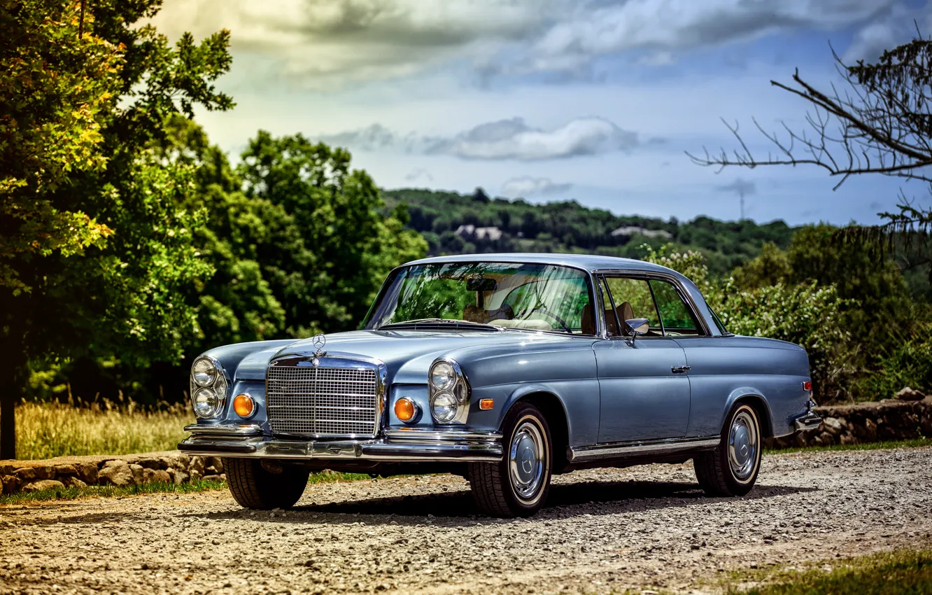 Photo wallpaper coupe, Mercedes-Benz, 1969, Mercedes, Coupe, US-spec, 280, W111