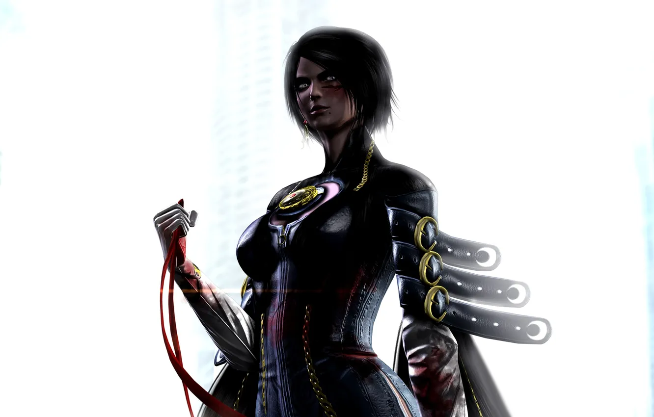 Photo wallpaper blood, art, bayonetta, witch