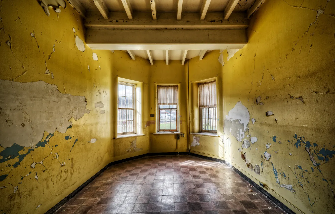 Photo wallpaper room, interior, window