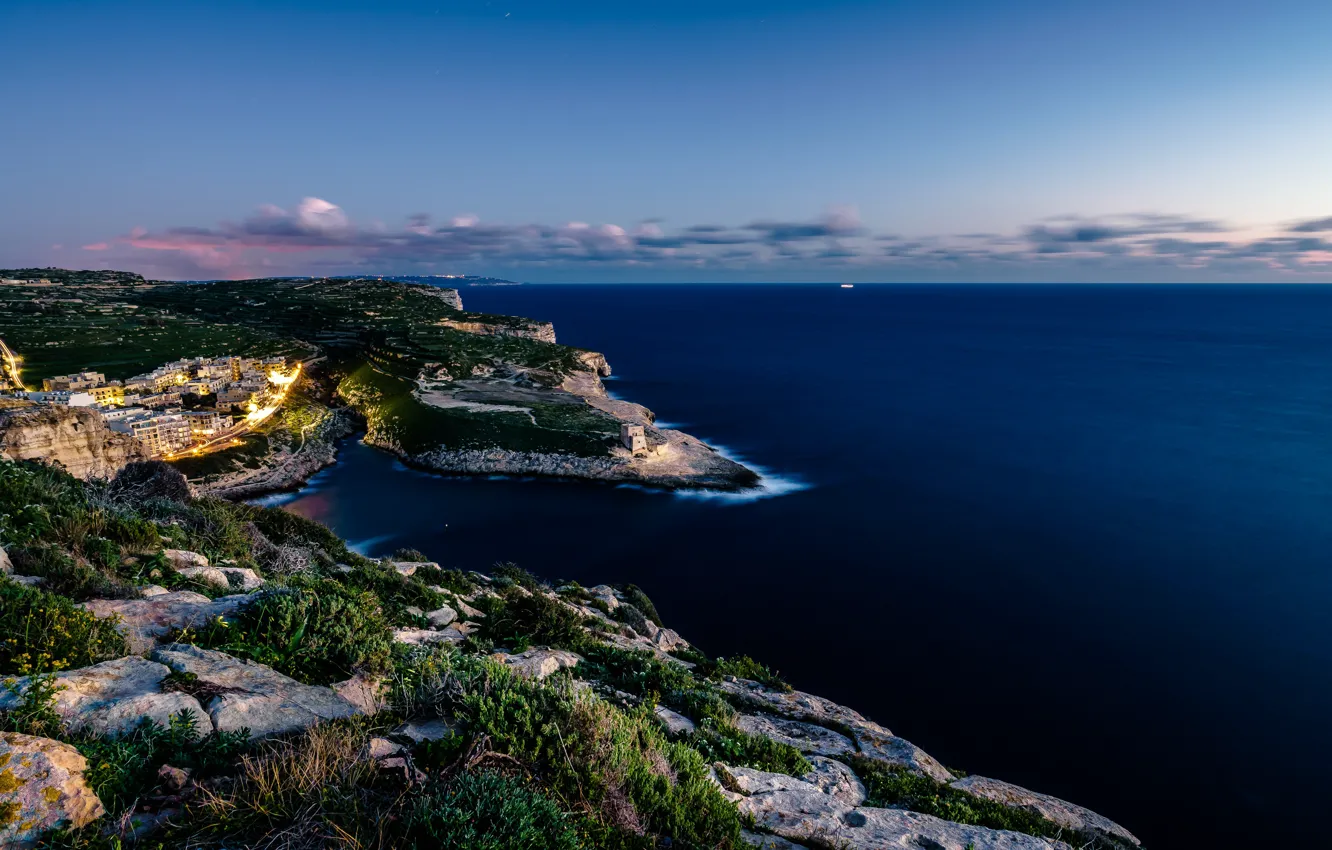 Photo wallpaper sea, coast, Malta