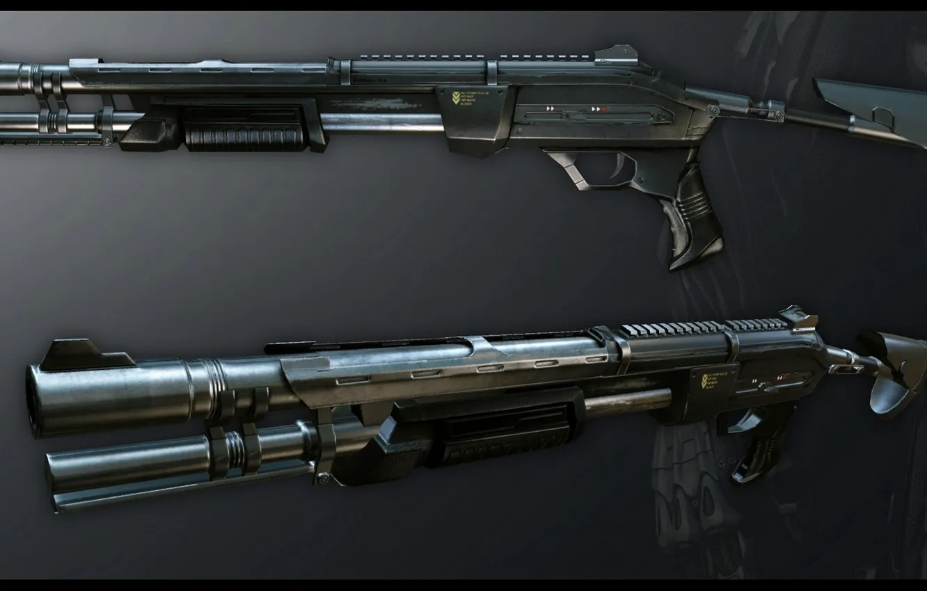Photo wallpaper weapons, Crysis, shotgun, weapons