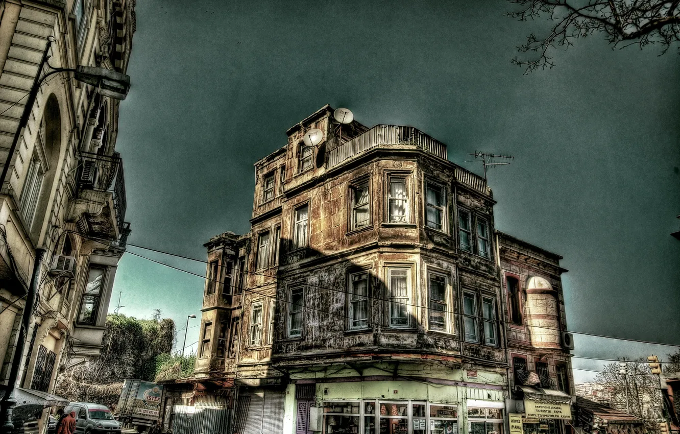 Photo wallpaper HDR, Street, Istanbul, Turkey, Street, Istanbul, Turkey