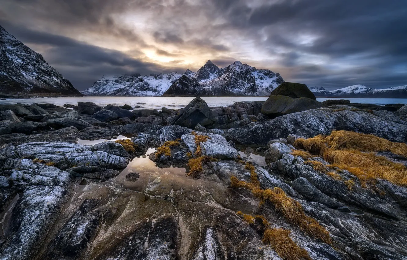Photo wallpaper Norway, Nordland, Nordgård