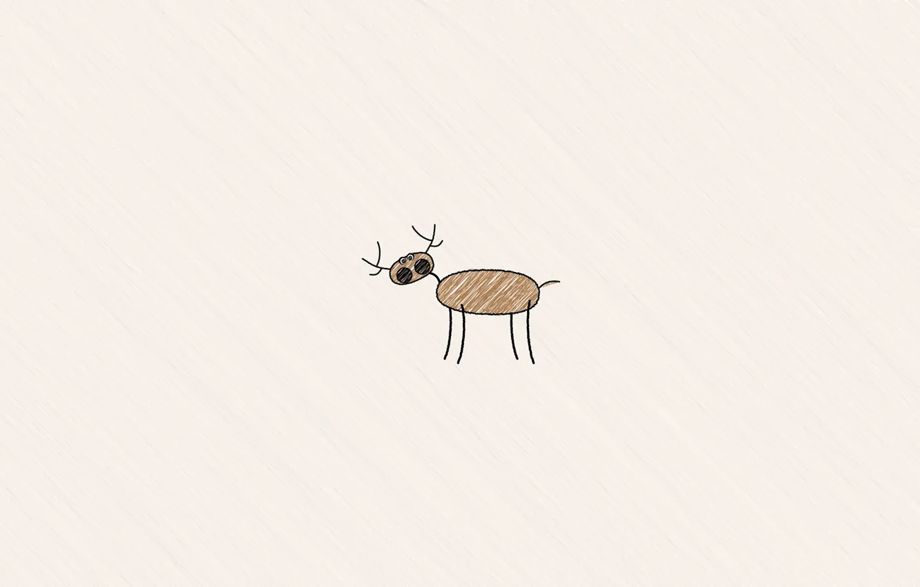 Photo wallpaper deer, center, moose, handsome
