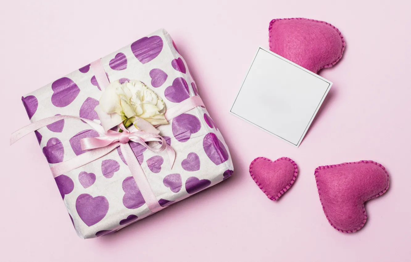 Photo wallpaper flowers, gift, congratulations, Mother's day
