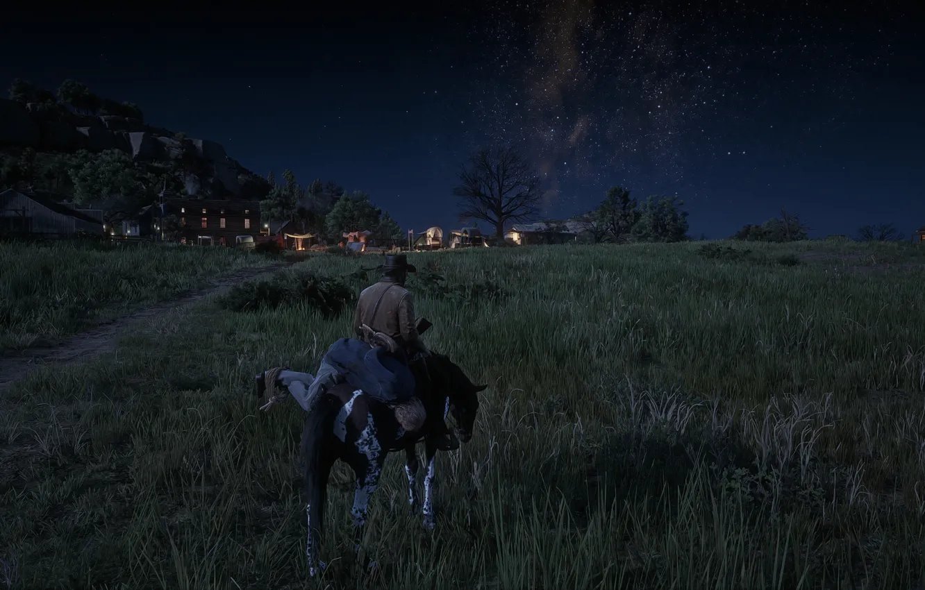 Photo wallpaper adventure, Western, Red Dead Redemption, Video game