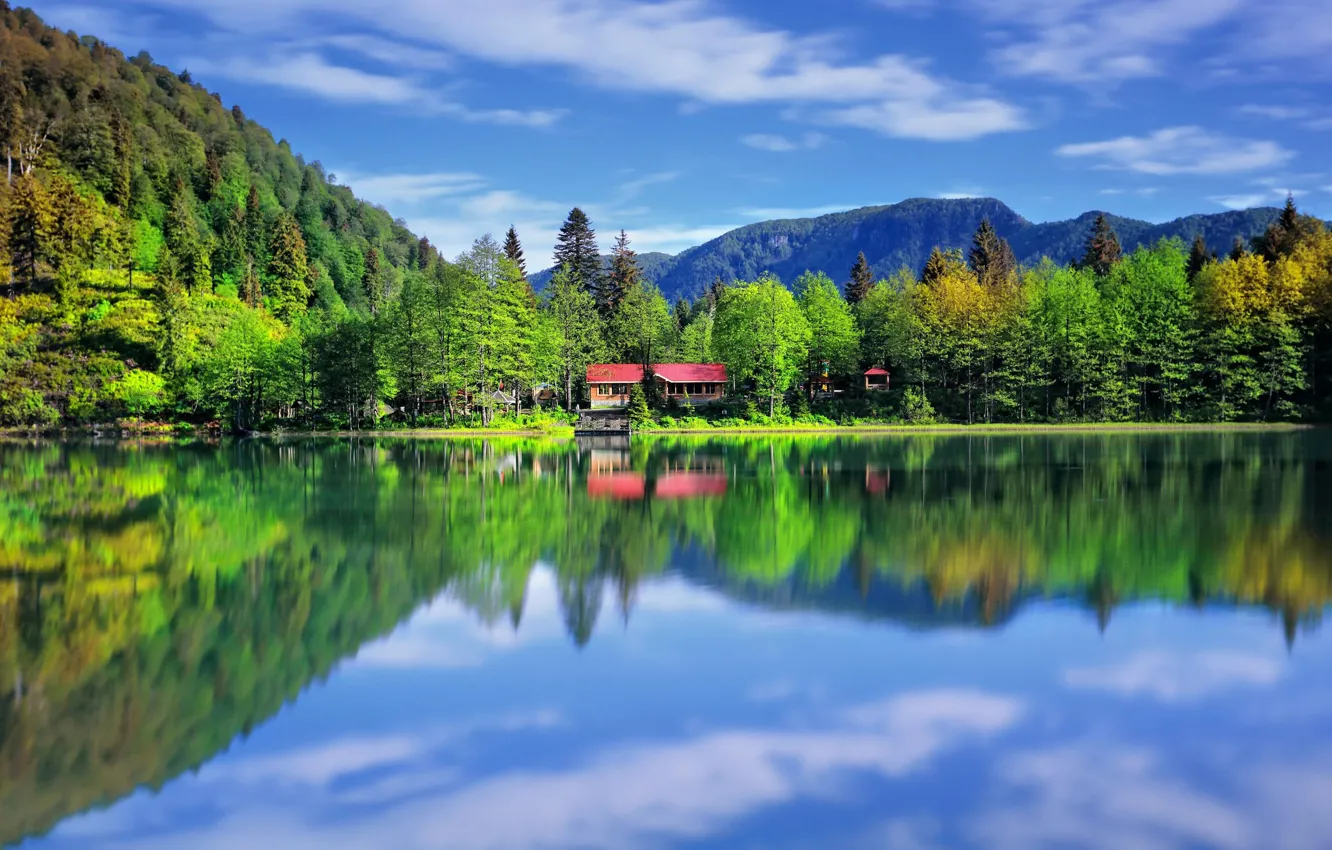 Photo wallpaper Turkey, Black Sea, karagöl, artvin