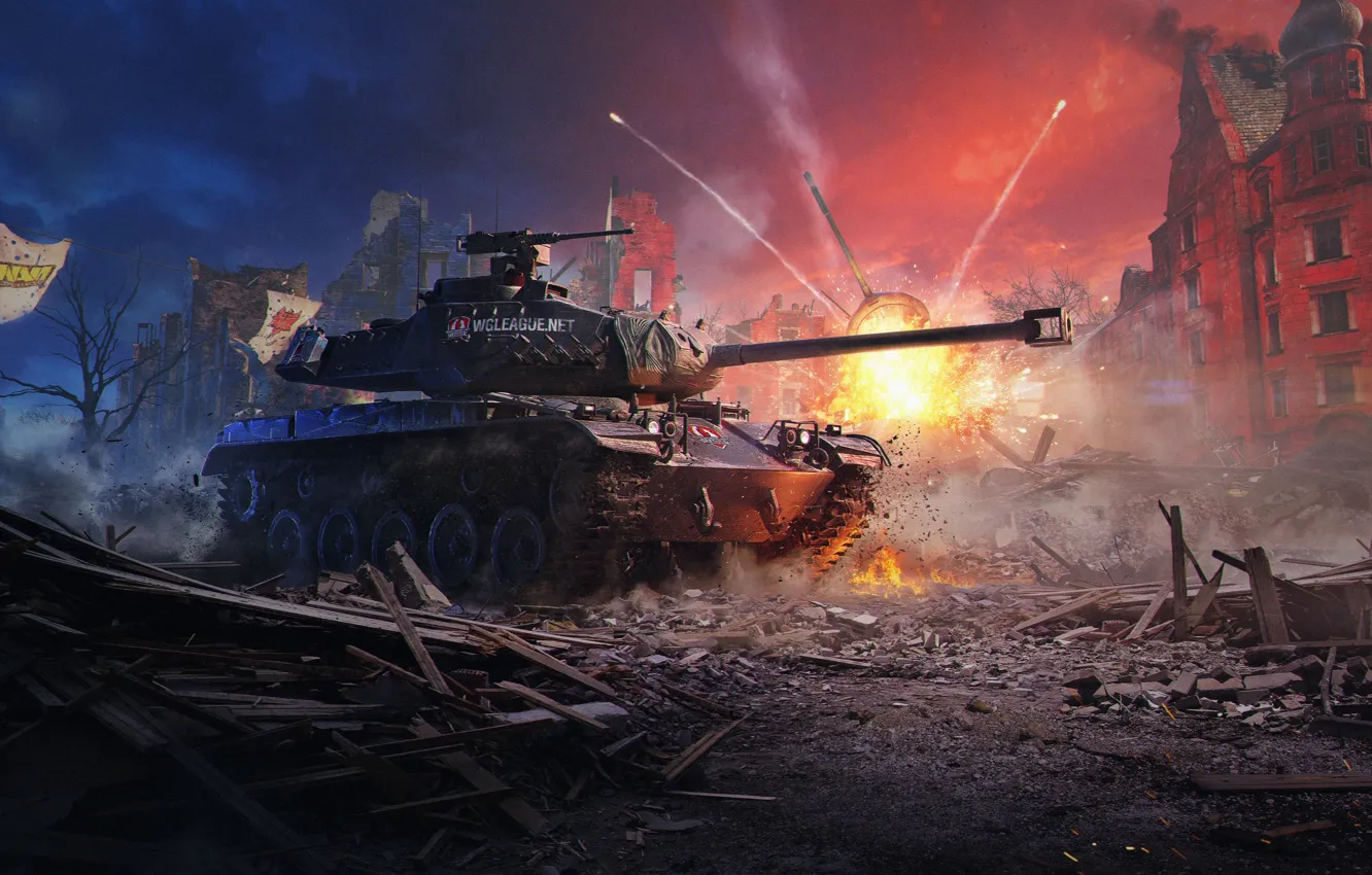 Photo wallpaper Bulldog, WoT, World of Tanks, World Of Tanks, Wargaming Net, M 41 90 GF, German …
