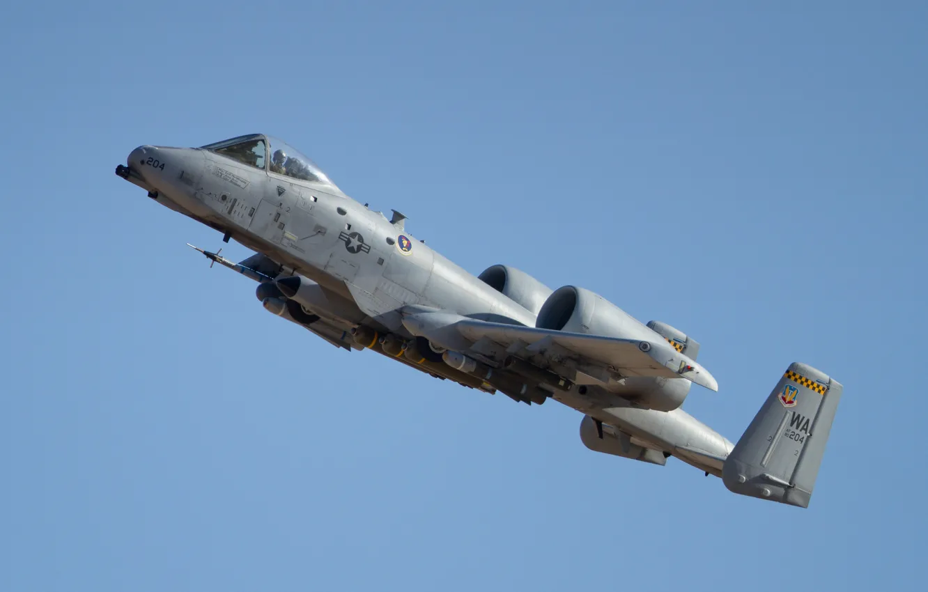 Photo wallpaper attack, A-10, Thunderbolt II, single
