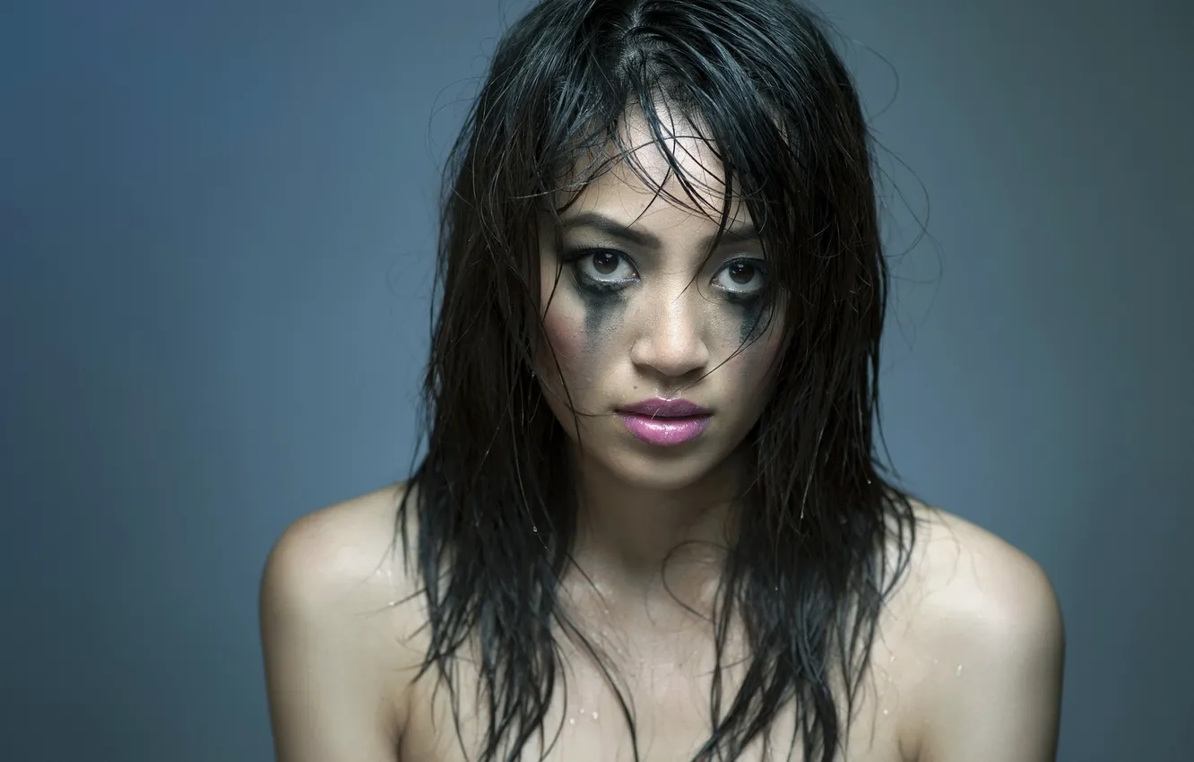 Photo wallpaper girl, portrait, Asian