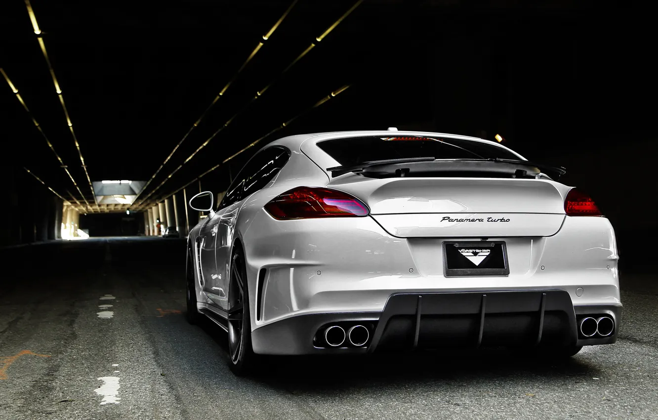 Photo wallpaper road, car, machine, the tunnel, road, Vorsteiner, tuning, tunnel