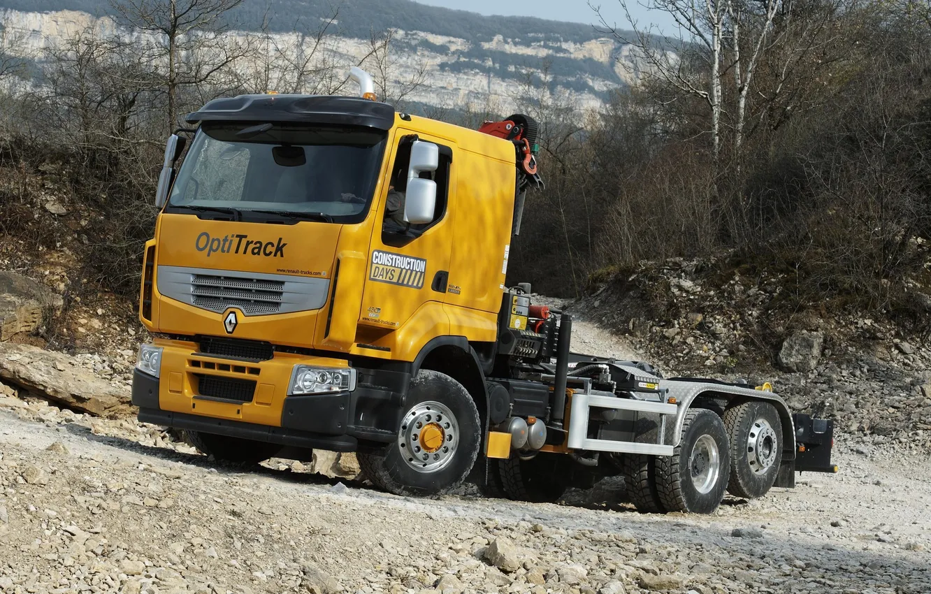 Photo wallpaper large, Truck, Renault, Reno, Optitrack, Premium Lander