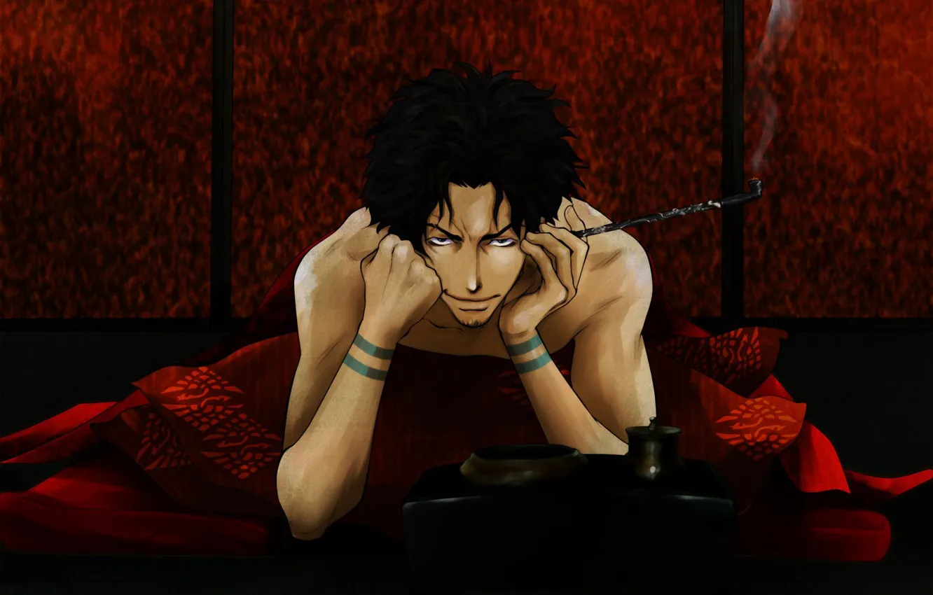 Photo wallpaper look, tube, guy, Samurai Champloo, Mugen