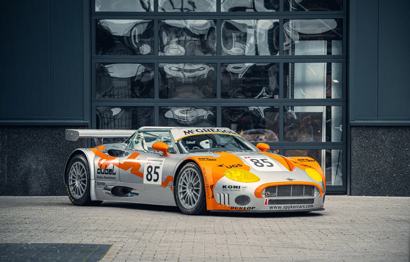 Photo wallpaper yellow, grey, background, Spyker