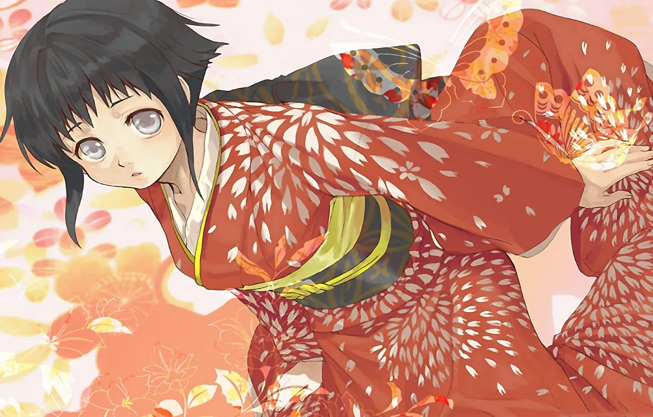 Photo wallpaper eyes, look, girl, anime, Naruto, Naruto, Kim, The Hyuga Hinata
