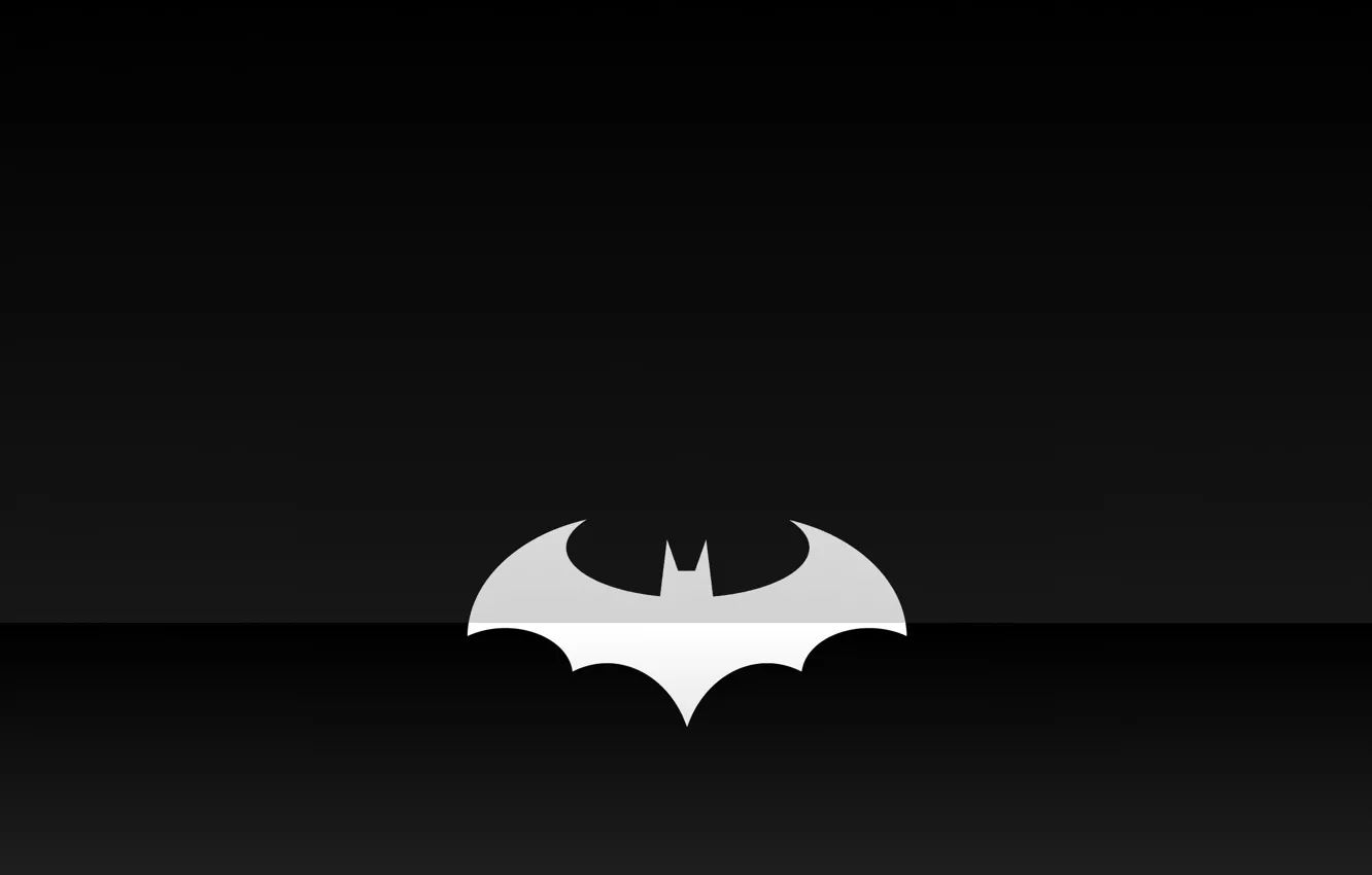 Photo wallpaper batman, logo, minimalism