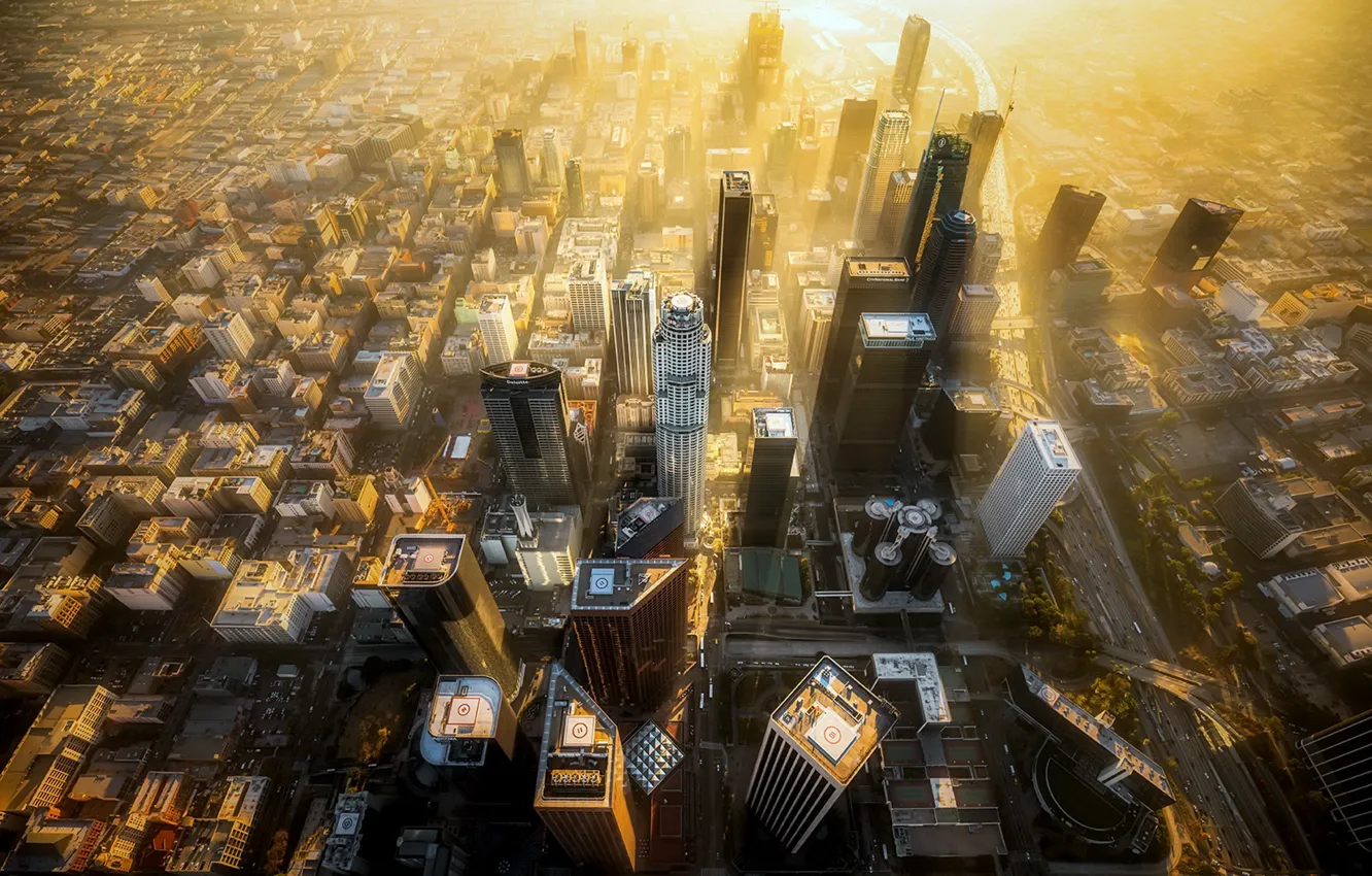 Photo wallpaper Los Angeles, California, Civic Center