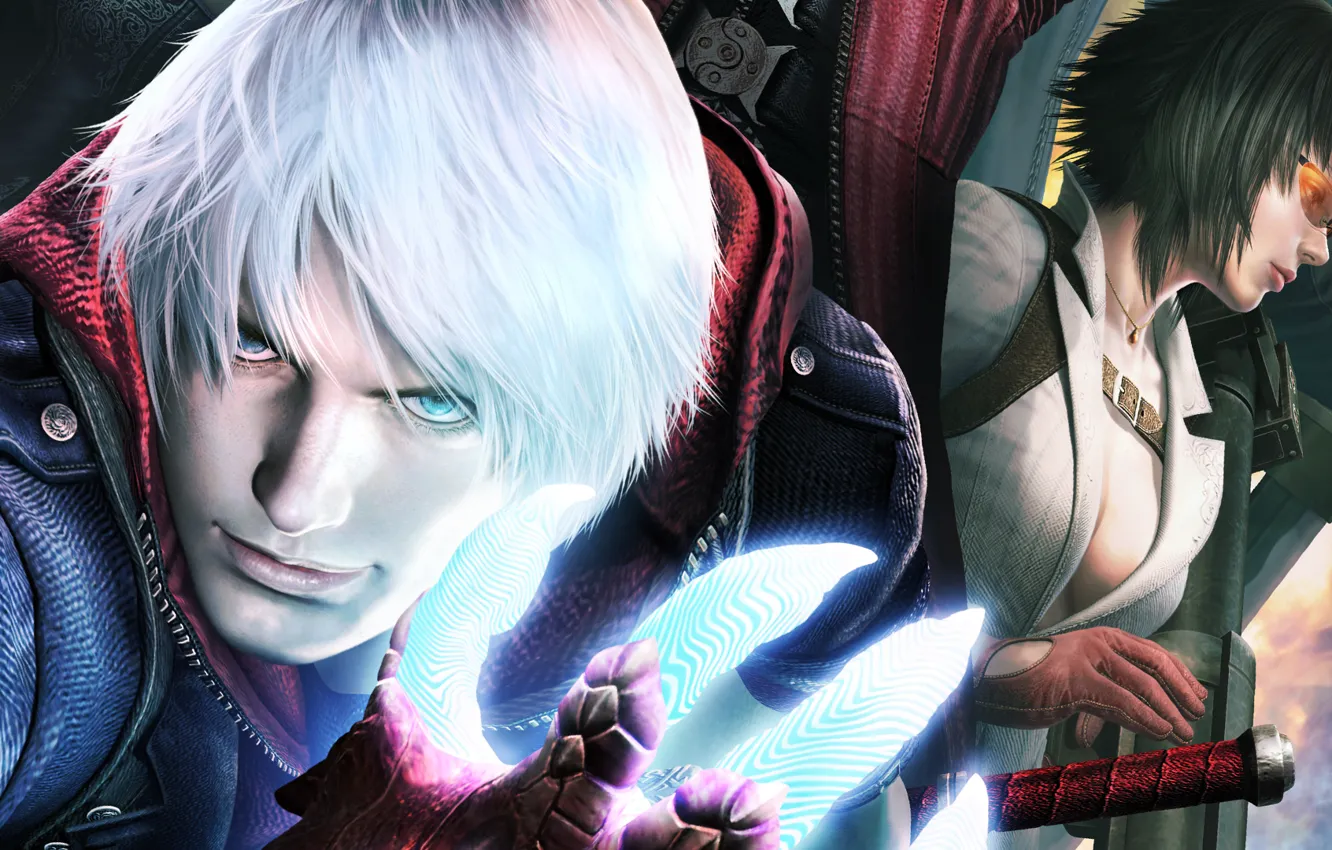Photo wallpaper Capcom, Nero, Lady, Devil May Cry 4: Special Edition