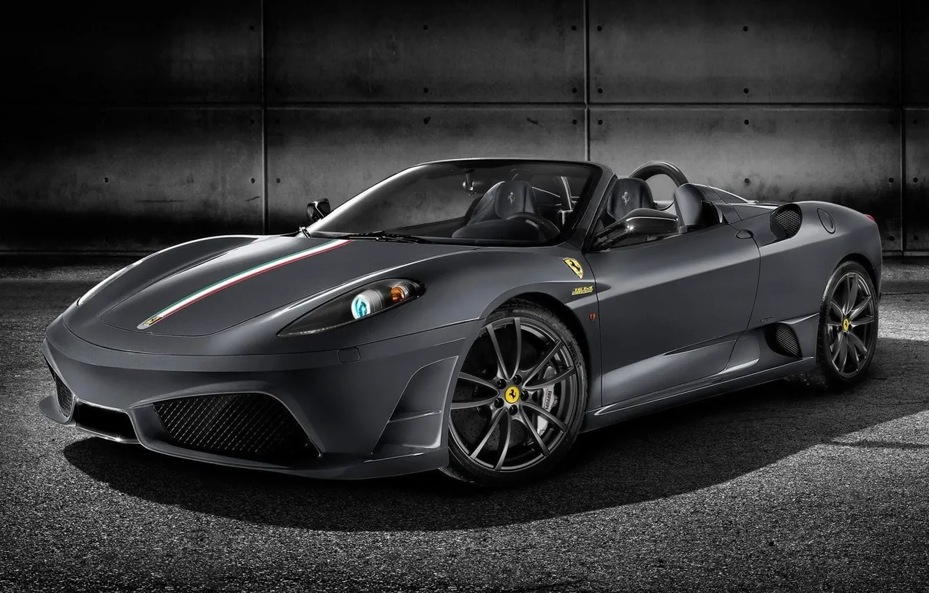 Photo wallpaper Grey, Ferrari, Convertible