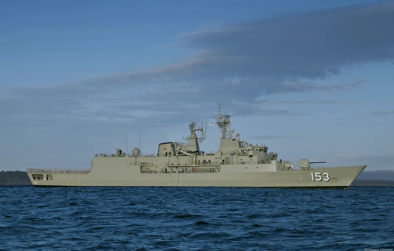 Photo wallpaper frigate, The Royal Australian Navy, HMAS Stuart, FFH 153