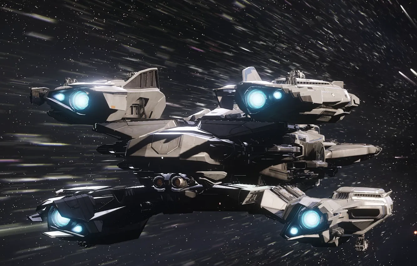 Photo wallpaper stars, starship, Star Citizen, Constellation