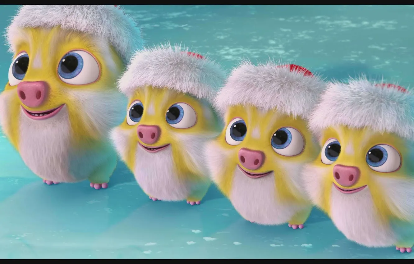 Photo wallpaper cartoon, pussy, Chap-copy save Christmas, The Chubbchubbs Save Xmas