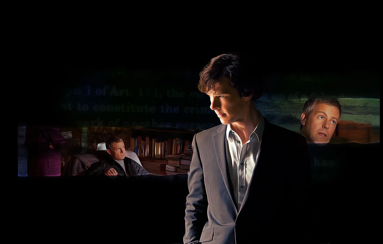 Photo wallpaper collage, Martin Freeman, Benedict Cumberbatch, Sherlock, Sherlock BBC, Sherlock Holmes, John Watson, Sherlock (TV series)