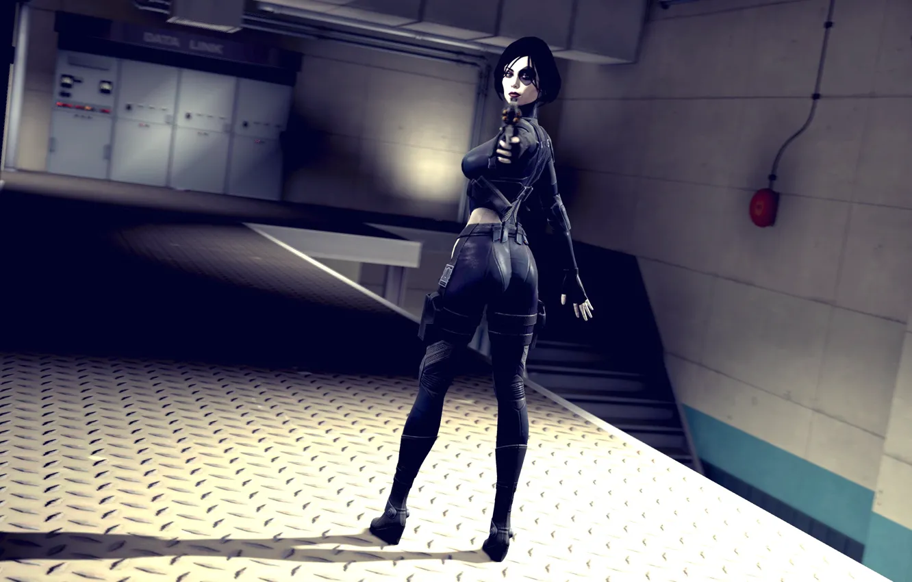 Photo wallpaper girl, mutant, mercenary, Marvel Comics, Domino, Neena Thurman