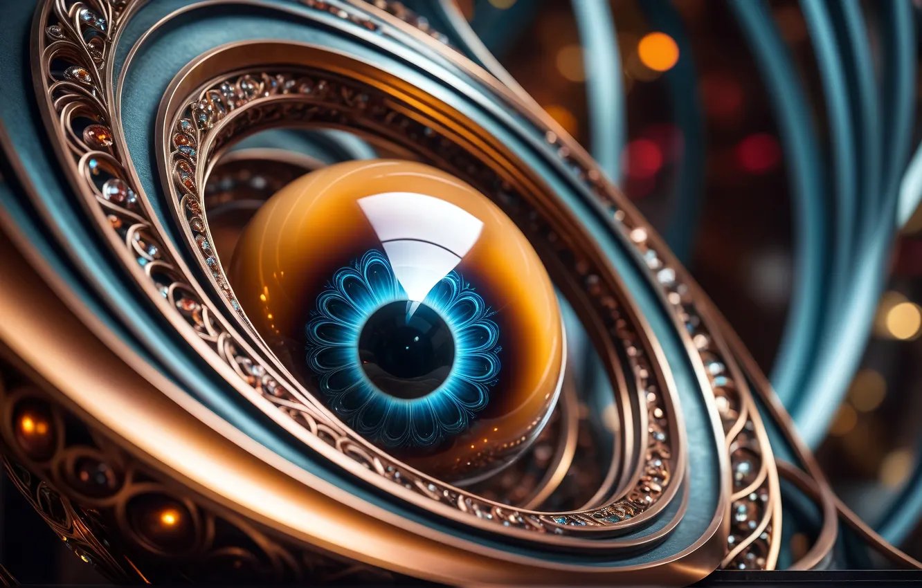 Photo wallpaper eyes, mechanism, Alchemy