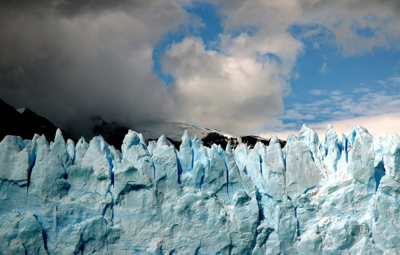 Photo wallpaper the sky, glacier, Ice