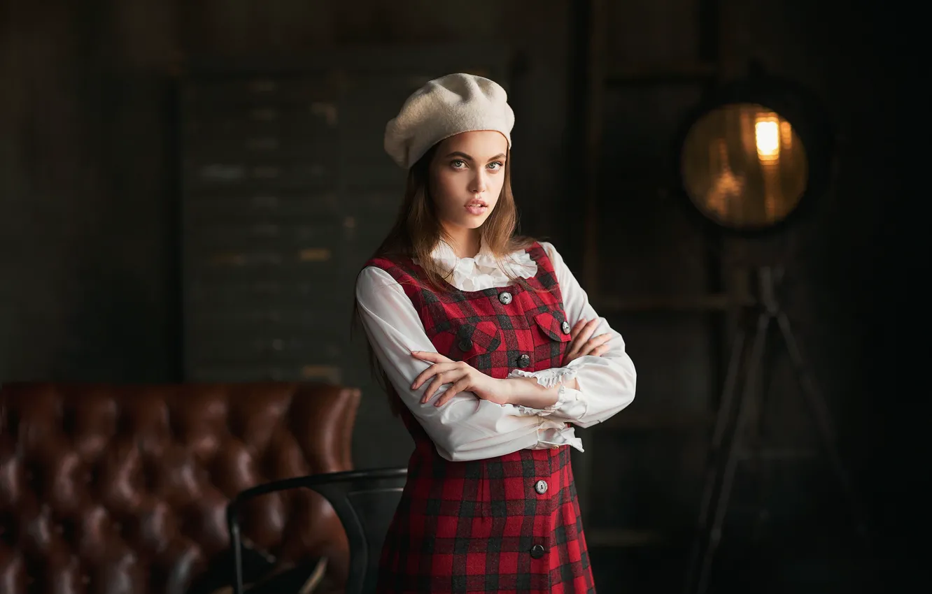 Photo wallpaper look, pose, portrait, hands, takes, Pauline, Anastasia Barmina