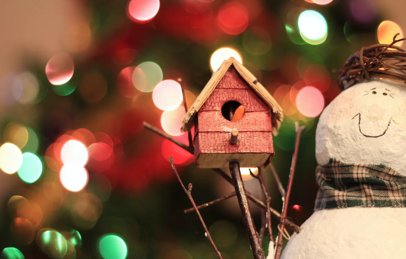 Photo wallpaper holiday, toy, tree