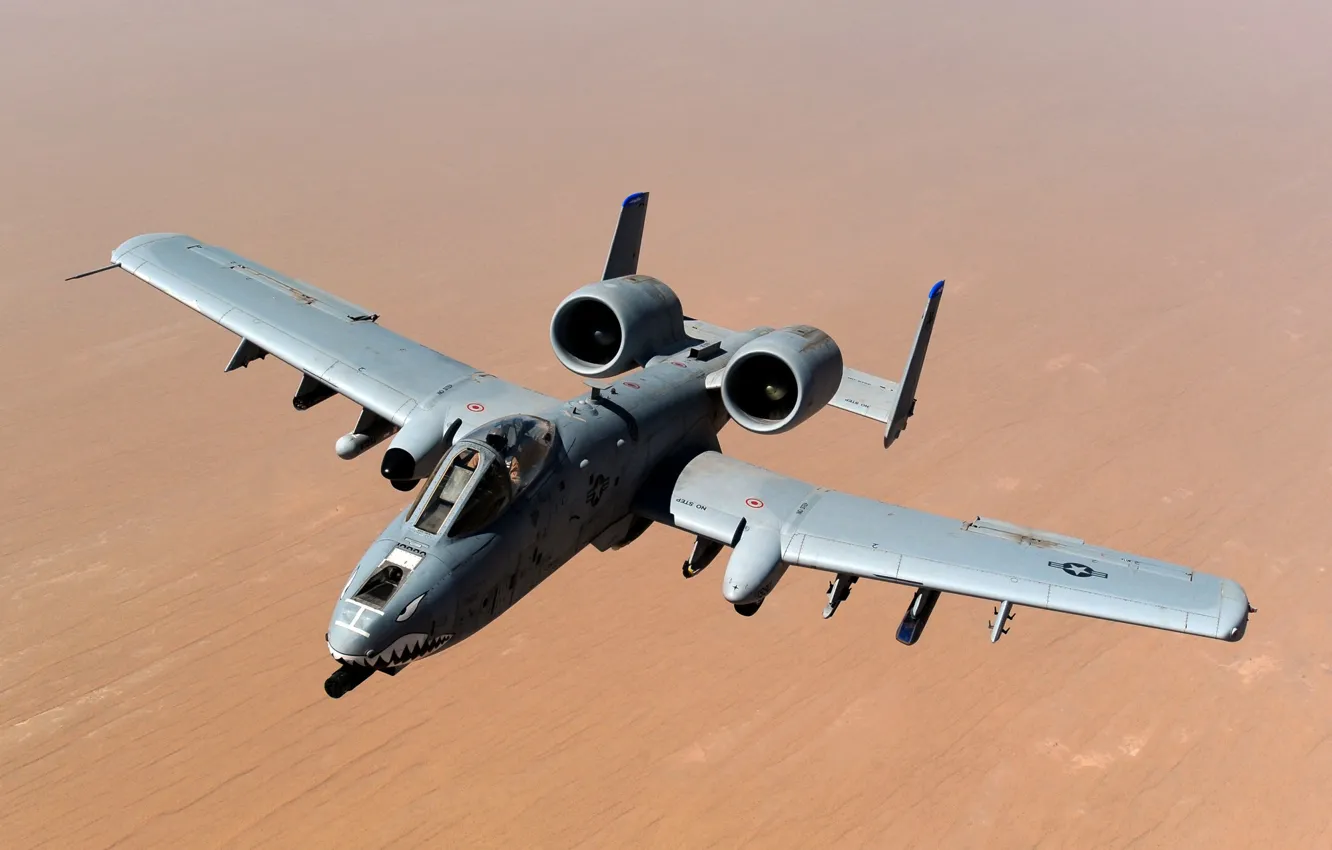 Photo wallpaper flight, earth, A-10, Thunderbolt II