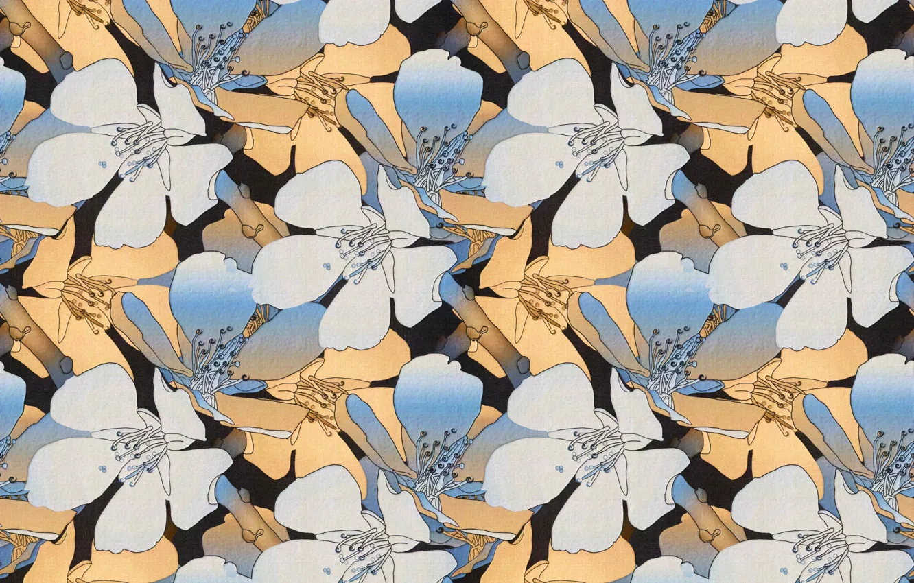 Photo wallpaper background, pattern, background, pattern, floral