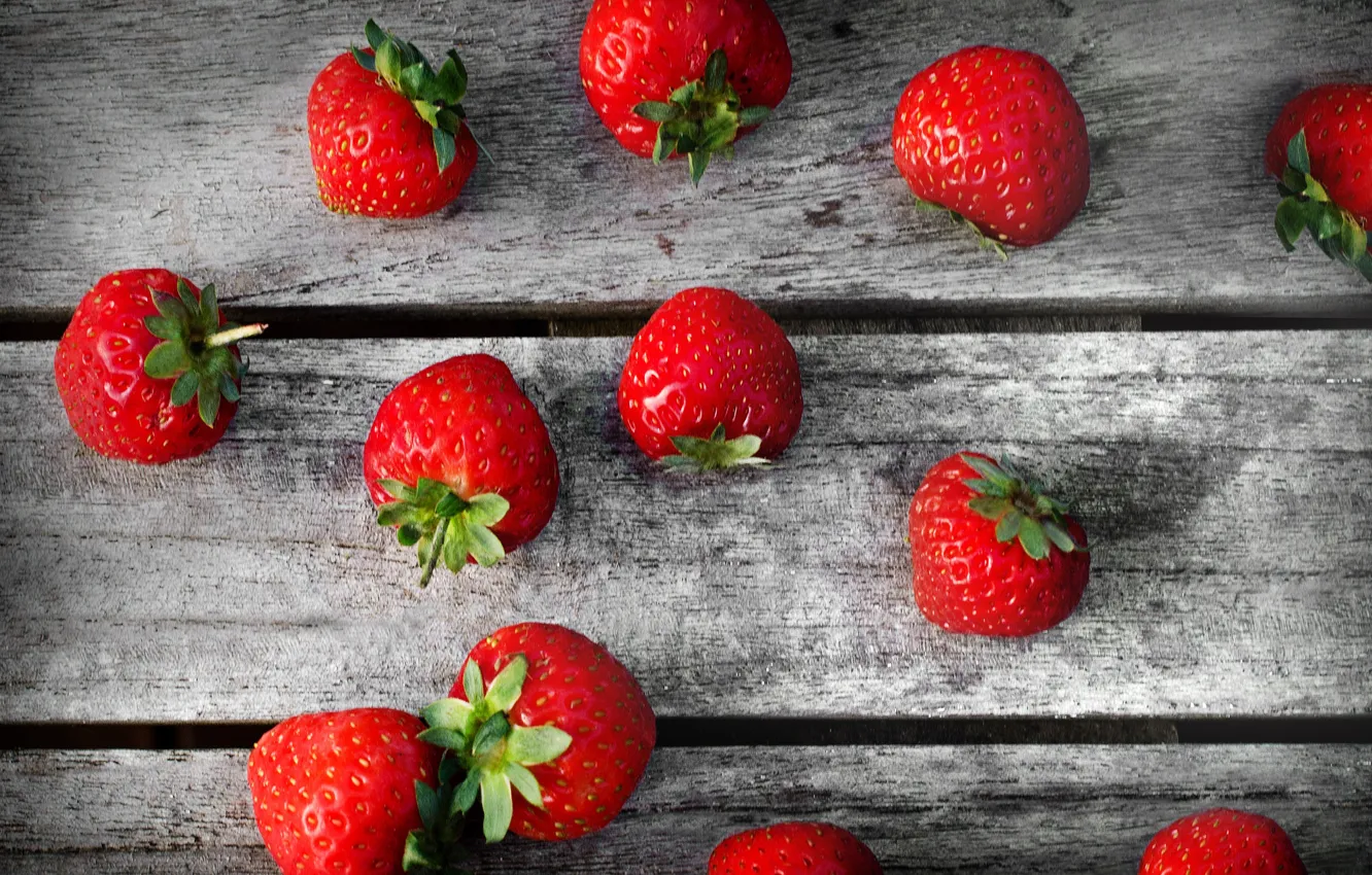 Photo wallpaper strawberries, strawberry, berry