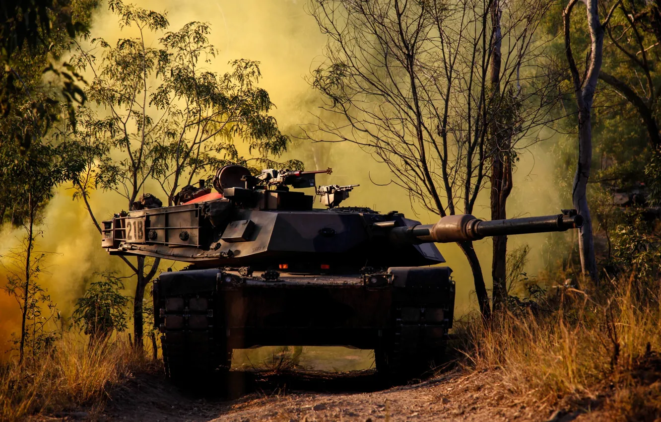 Photo wallpaper weapons, tank, M1A1 Abrams