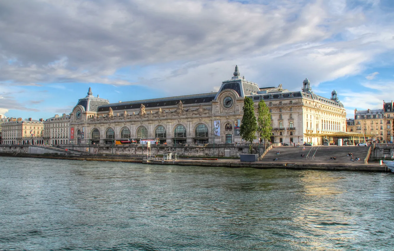 Photo wallpaper river, France, Paris, Hay, the musée d'orsay