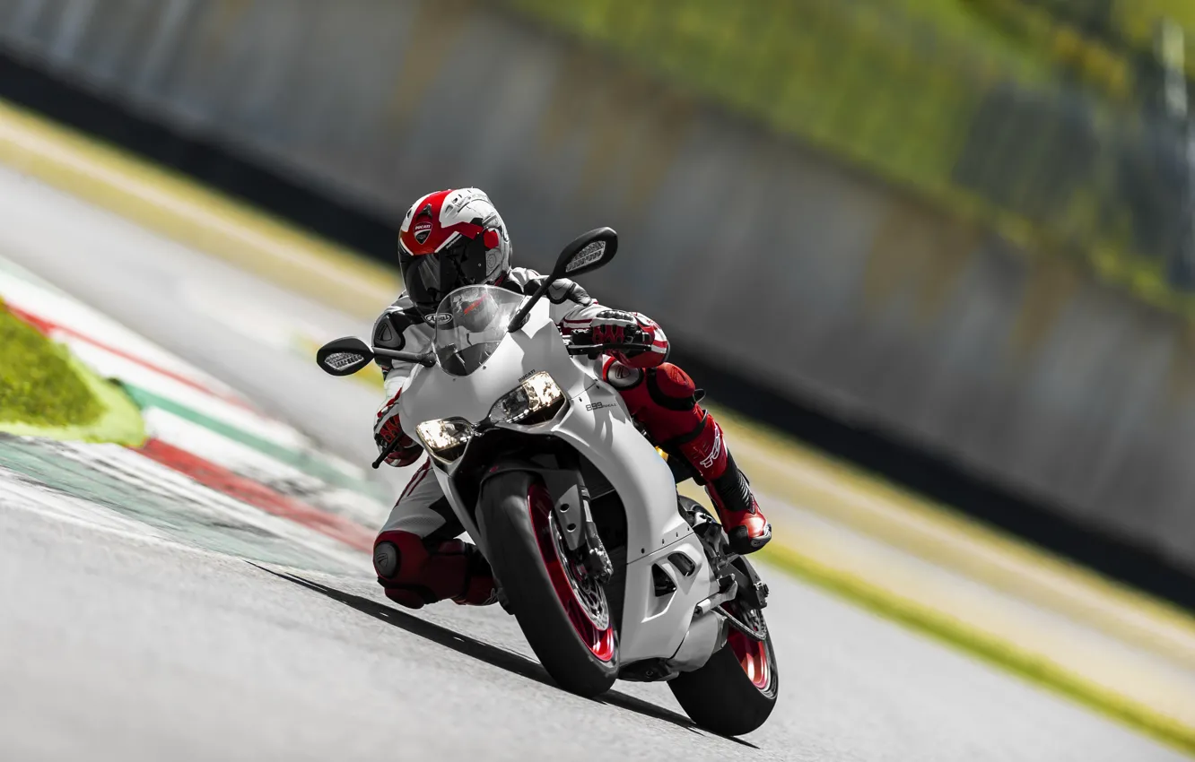 Photo wallpaper Ducati, race, speed, track, sportbike, supersport, Panigale, 899