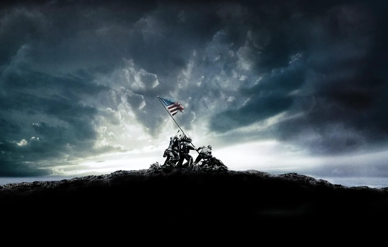 Photo wallpaper Flag, Military, The second world