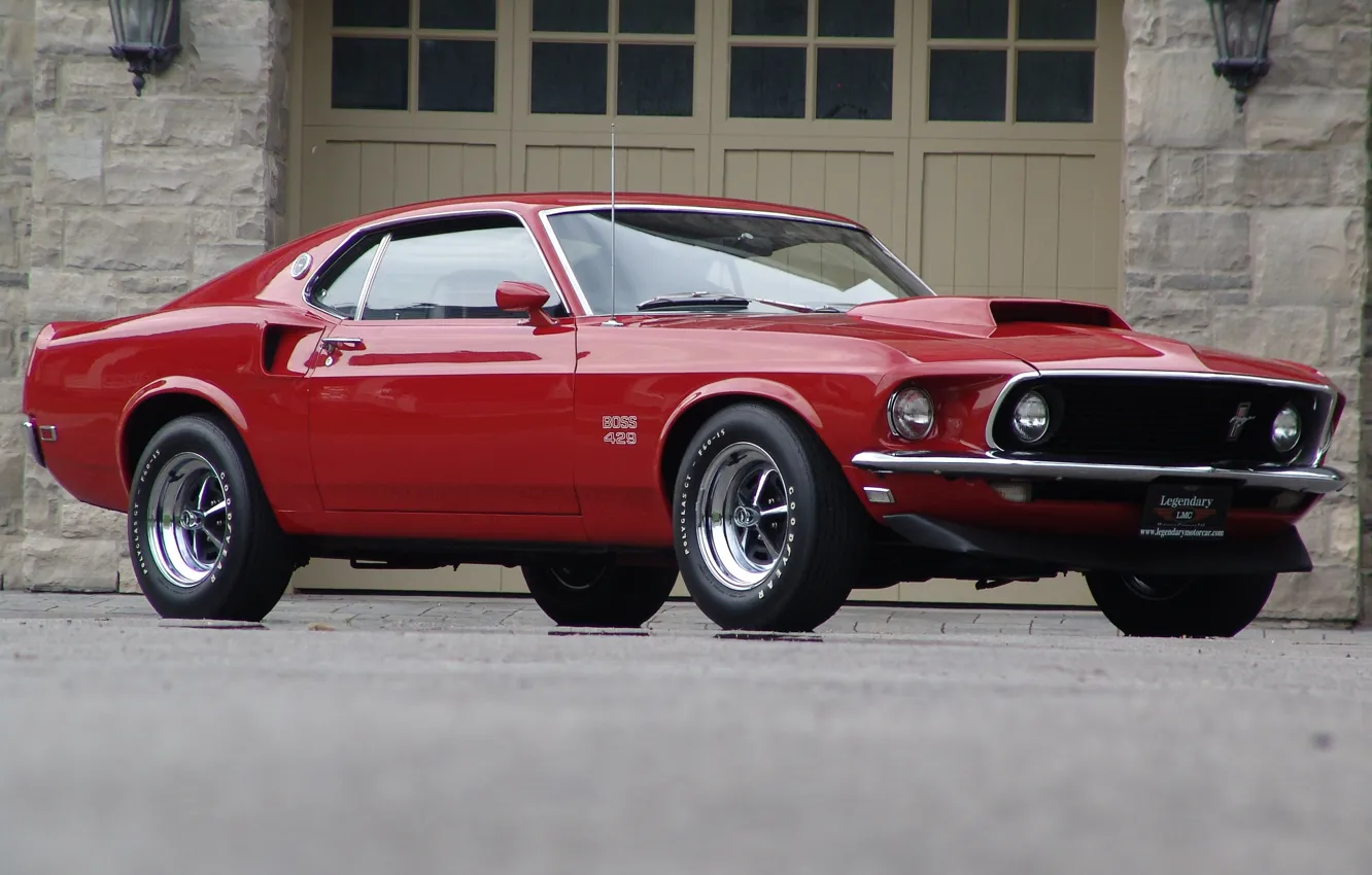 Photo wallpaper Ford, mustang, Mustang, 1969, Ford, muscle car, boss 429