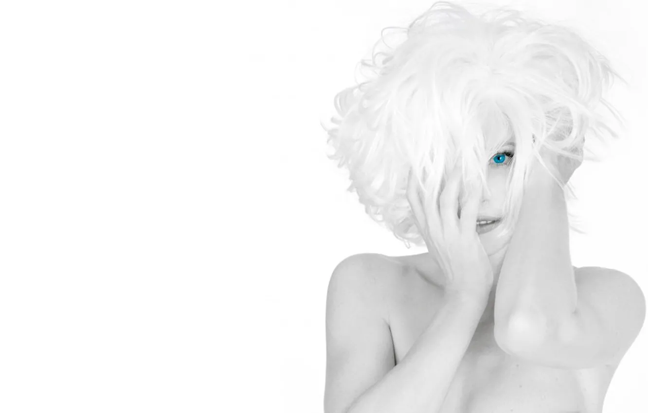 Photo wallpaper music, black and white, singer, red, Mylene Farmer, Mylene Farmer, French