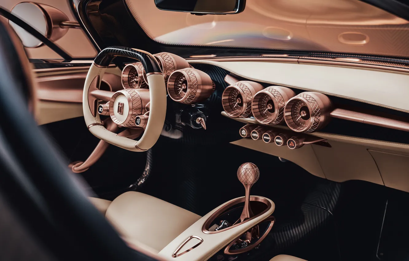 Photo wallpaper The only instance, Supercar, De Tomaso, interior, luxury, supercar, the car, the only instance