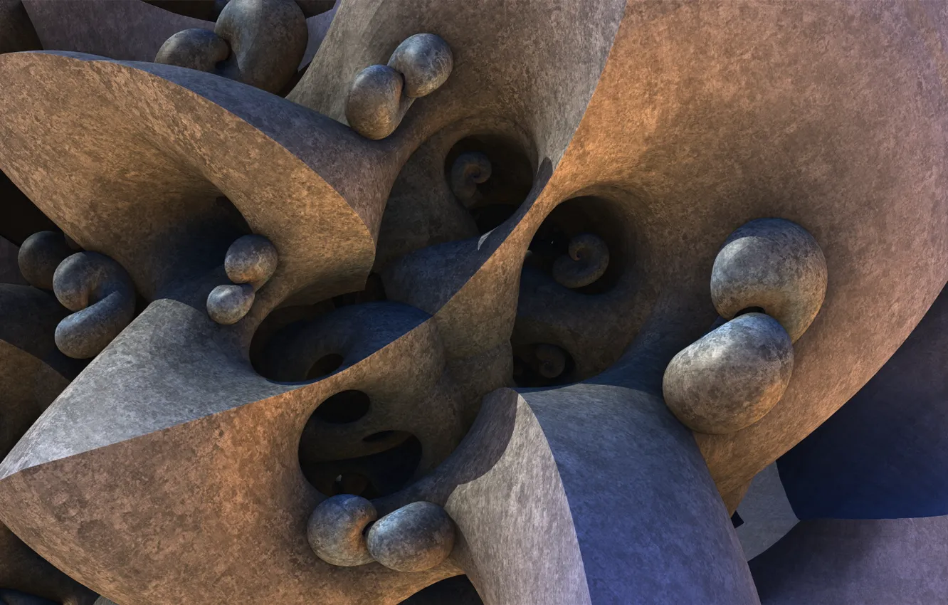 Photo wallpaper stones, form, 3D graphics