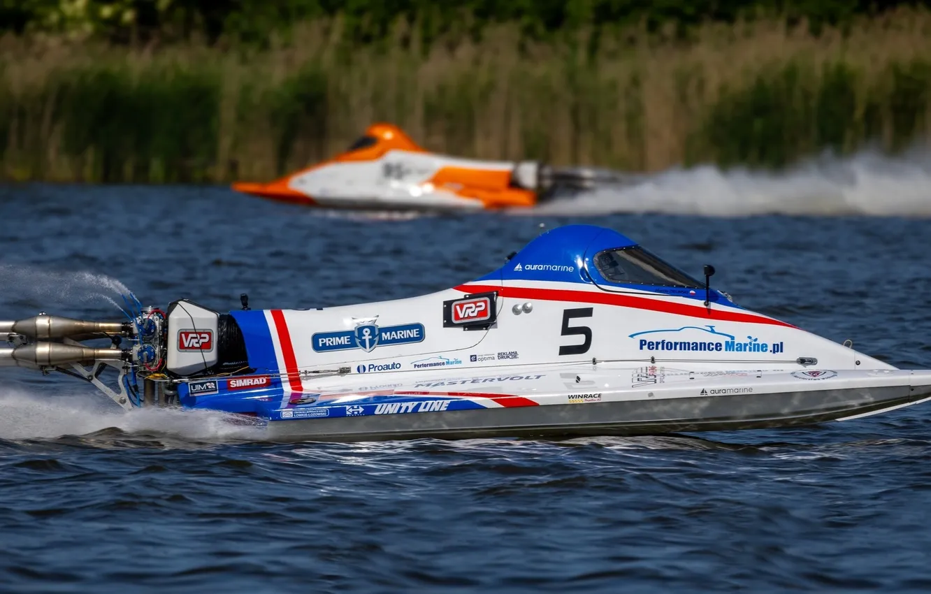 Photo wallpaper race, boat, speed