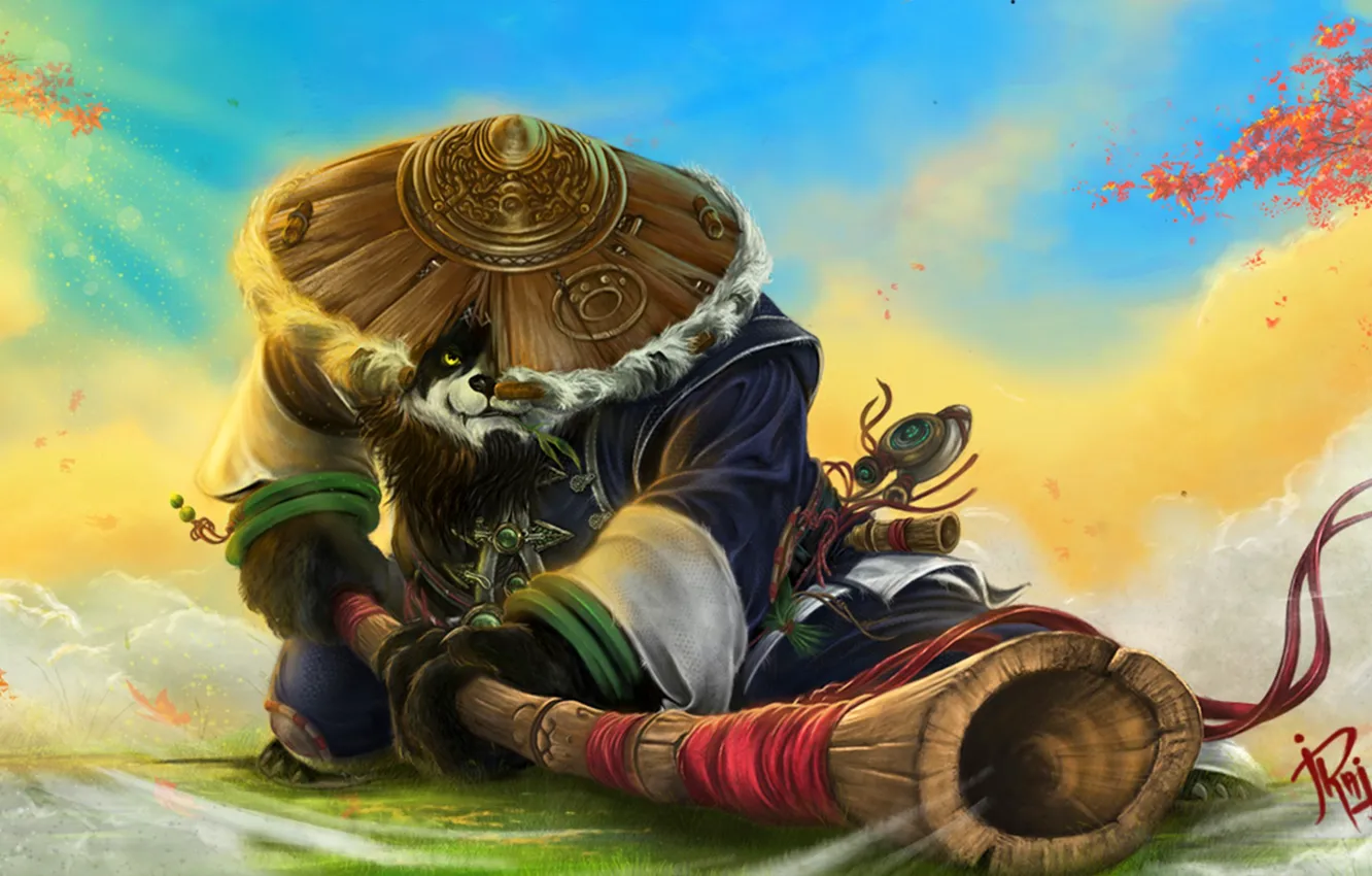 Photo wallpaper Panda, World of Warcraft, warcraft, wow, Mist of Pandaria
