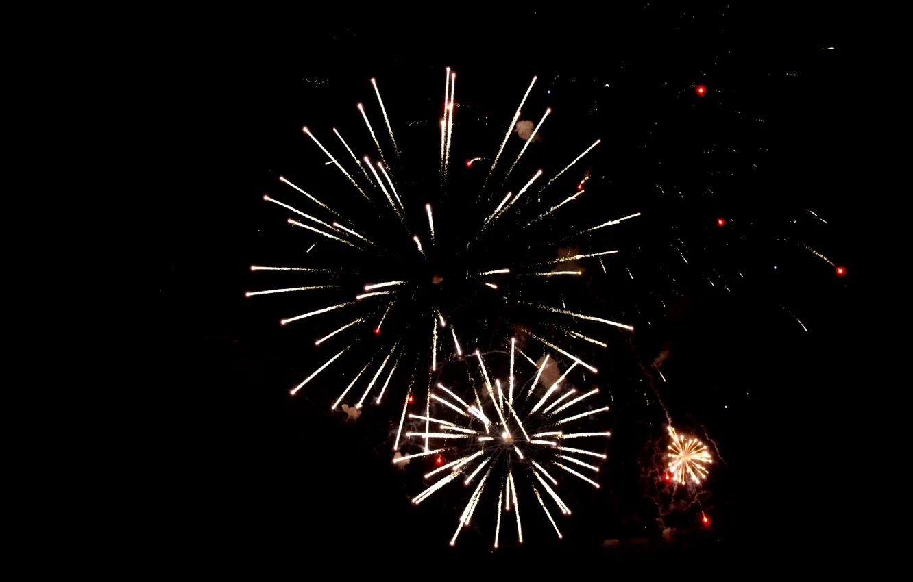 Photo wallpaper holiday, new year, salute, fireworks, 2016, New year 2016