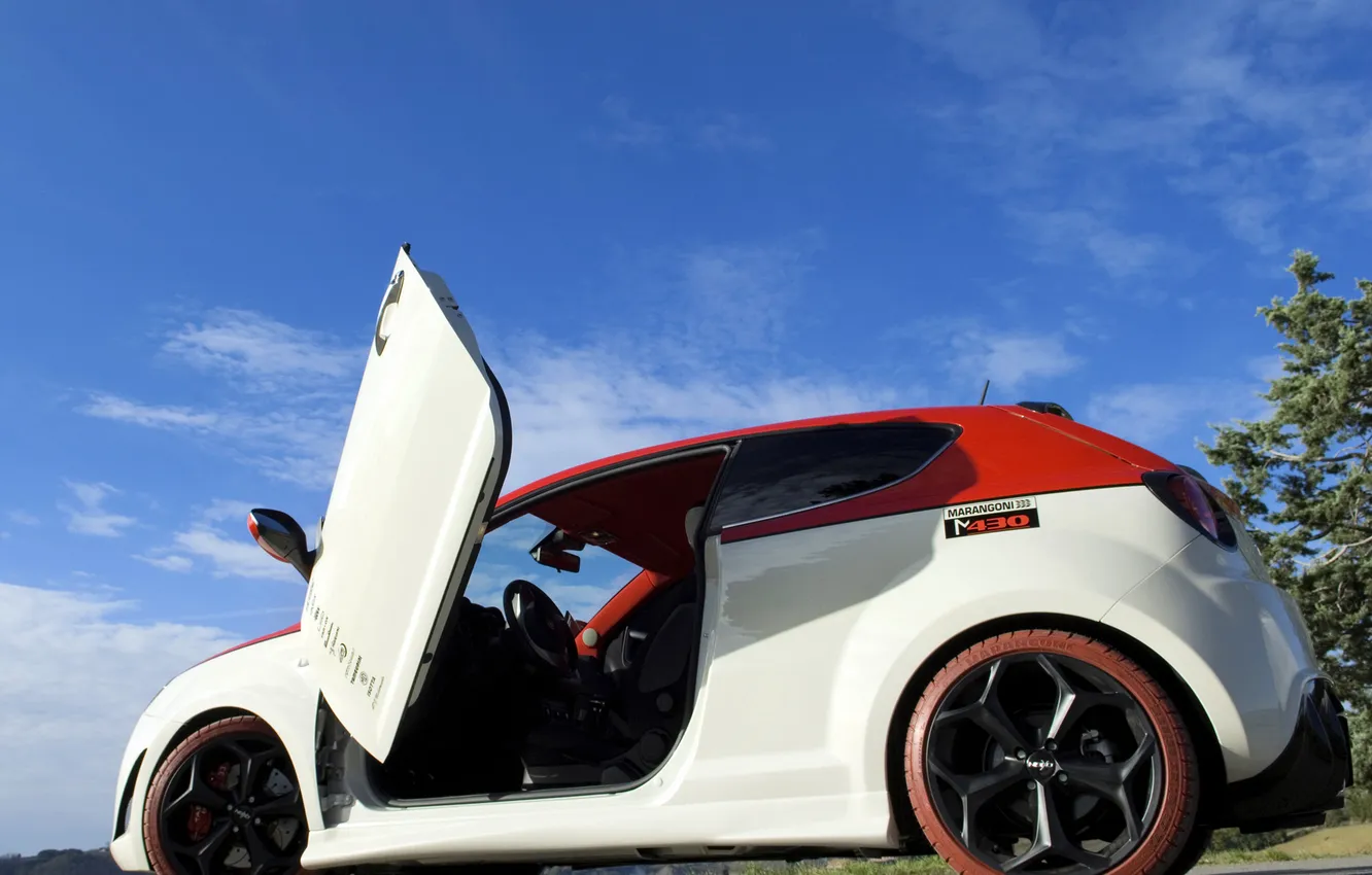 Photo wallpaper auto, the door, Alfa Romeo, MiTo, view, Marangoni, M430