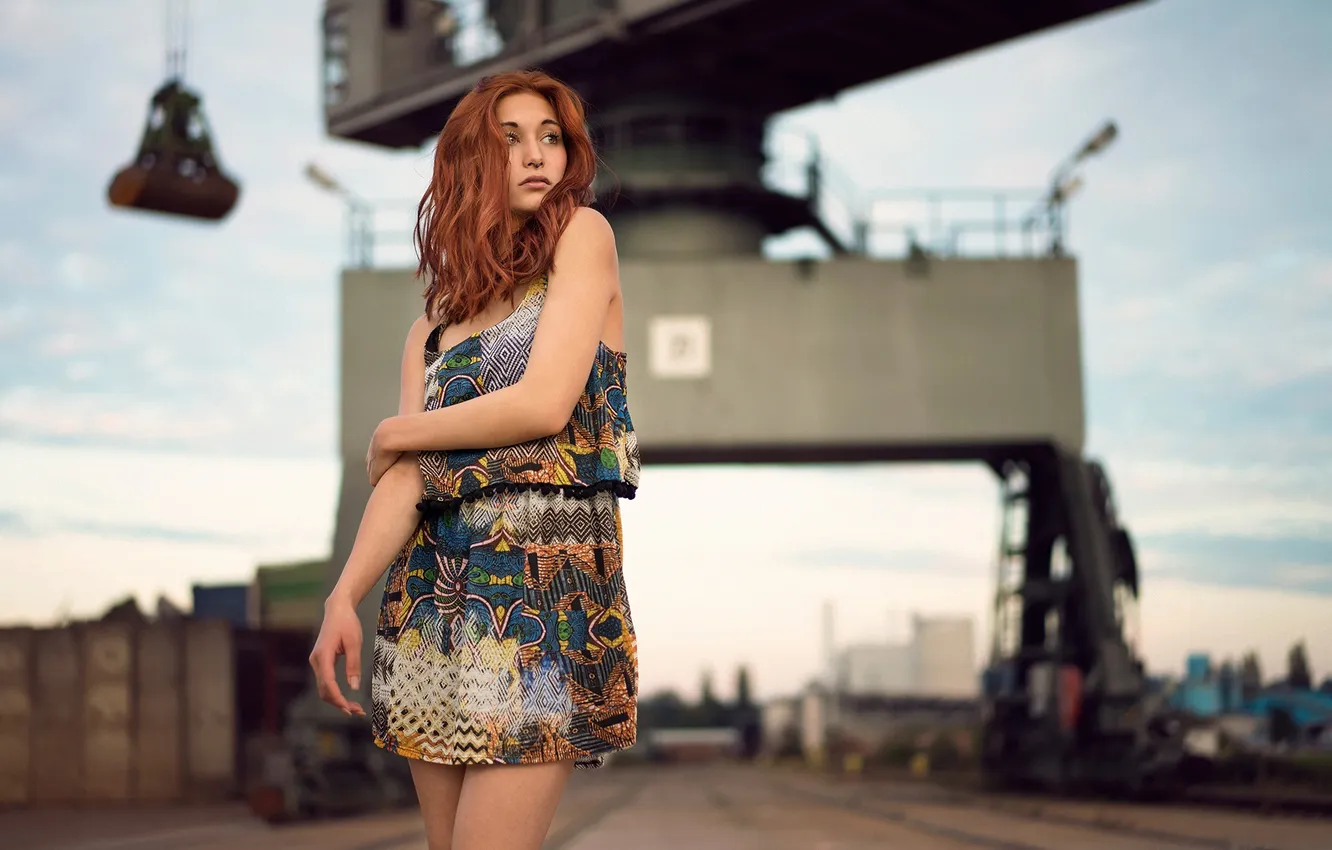 Photo wallpaper skirt, legs, redhead, Victoria, Martin Kühn