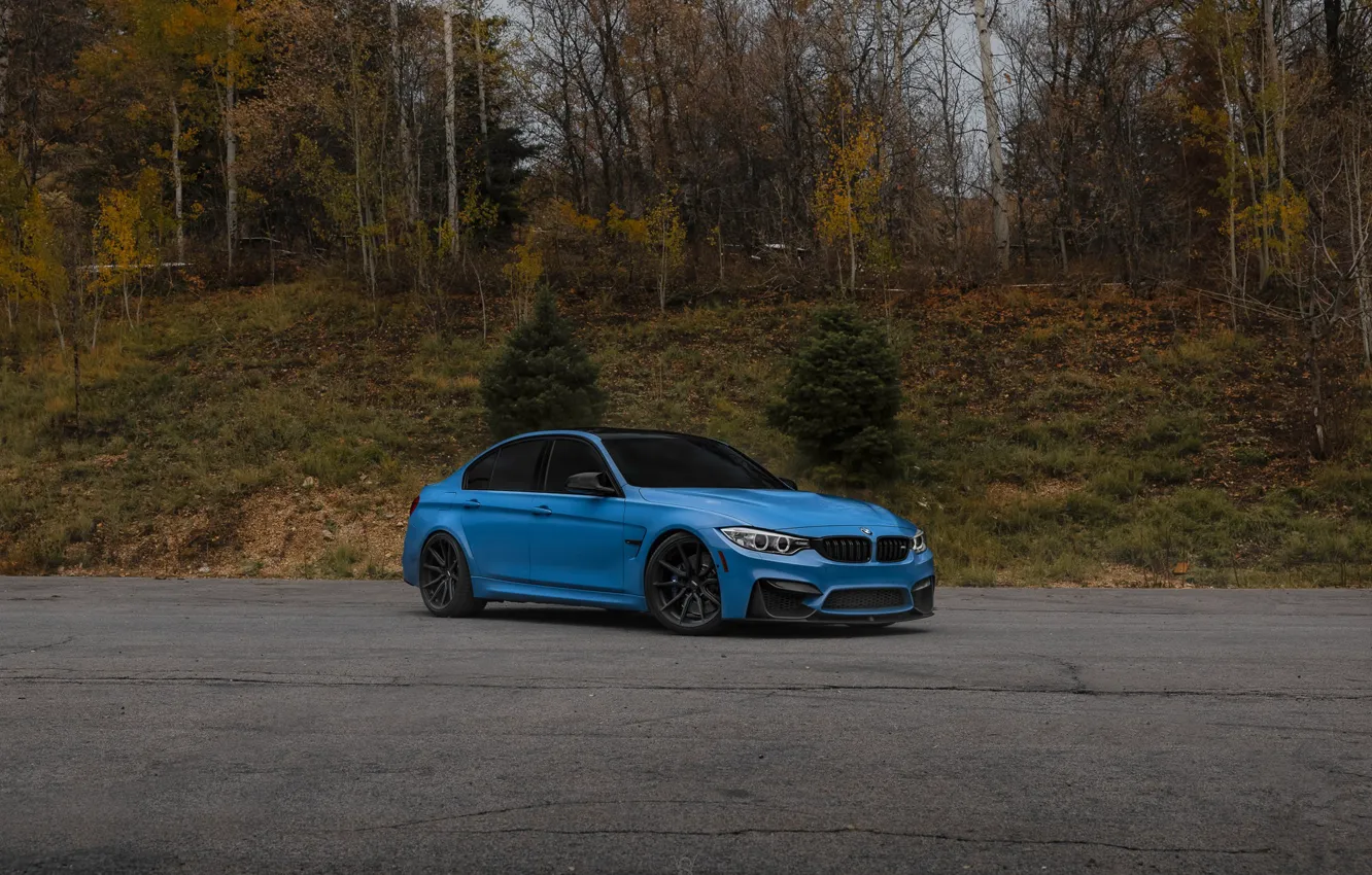 Photo wallpaper BMW, Blue, F80, M3