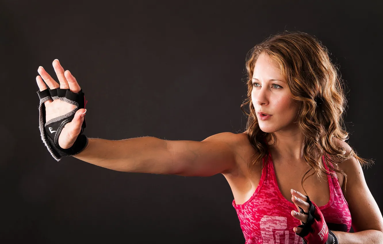 Photo wallpaper girl, face, sports